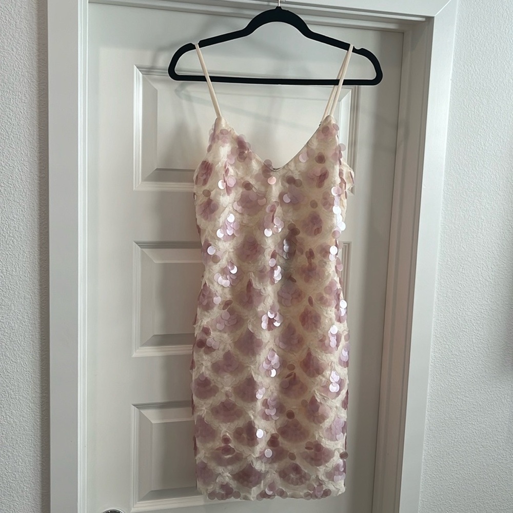 Fashion Nova Phoebe Sequin Mini Dress NWT - Picture 2 of 5